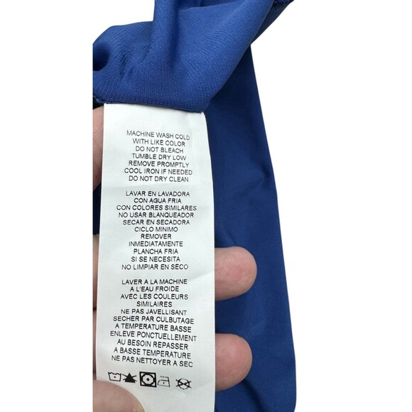 Anthony Originals Women’s Size 1X Blue Hi Rise Wide Leg Capri Pants - Picture 9 of 14